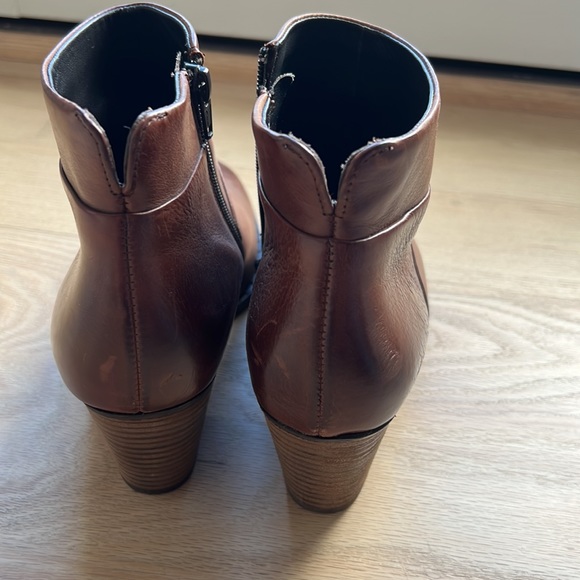 Paul Green Brown Ankle Boots - Picture 3 of 4